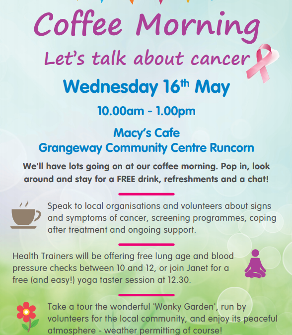 Let’s talk about cancer coffee morning
