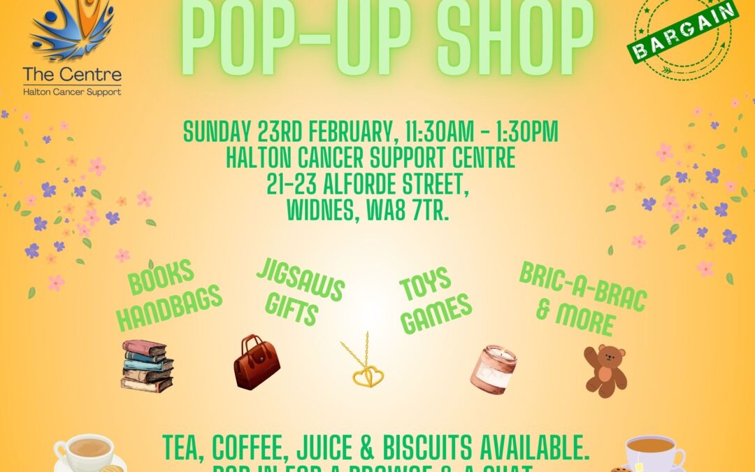 Pop-Up Shop – Sunday 23rd February